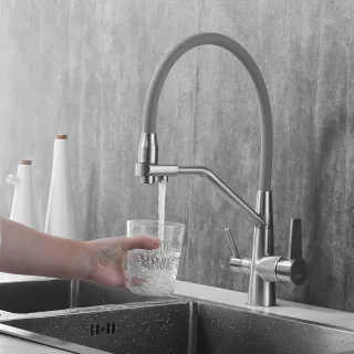 Смеситель для кухни Rose R558L сатин